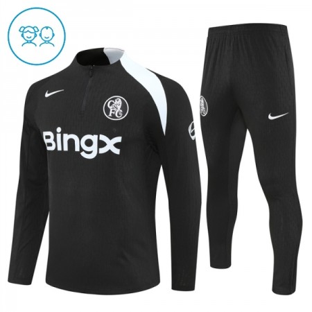 Lasten Chelsea Training Huppari 2025-26 Musta 1/4-Zip